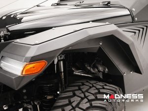 Jeep Wrangler JL Fender Flares - Fab Fours - Front - Fender Liners For Base System